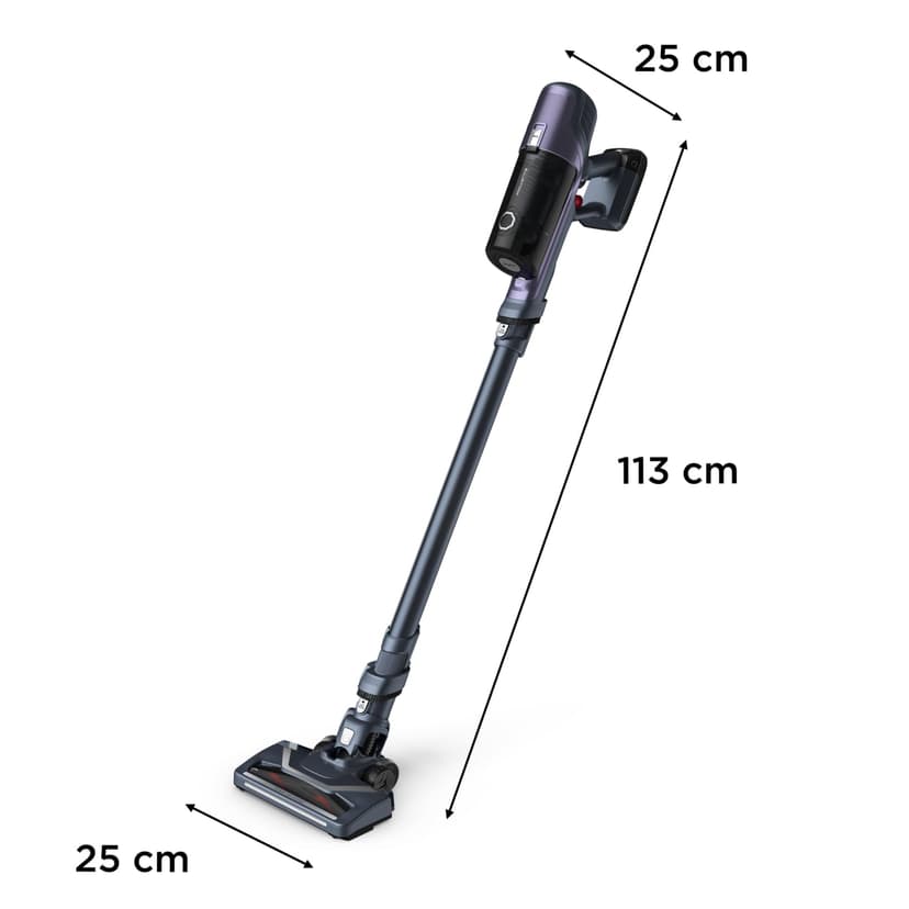 Rowenta X-PERT 6.60 Essential, Cordless Upright Vacuum Cleaner, Multifunctional, 2 Speed, 45 Minutes Battery Life, Removable Battery, Effective on All Floor Types, Purple, RH6838WO - 3