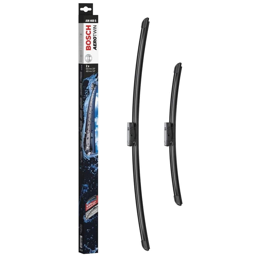 Bosch Wiper Blade Aerotwin AM468S, Length: 650mm/400mm – Set of Front Wiper Blades - Only for Left-Hand Drive (EU) - 1