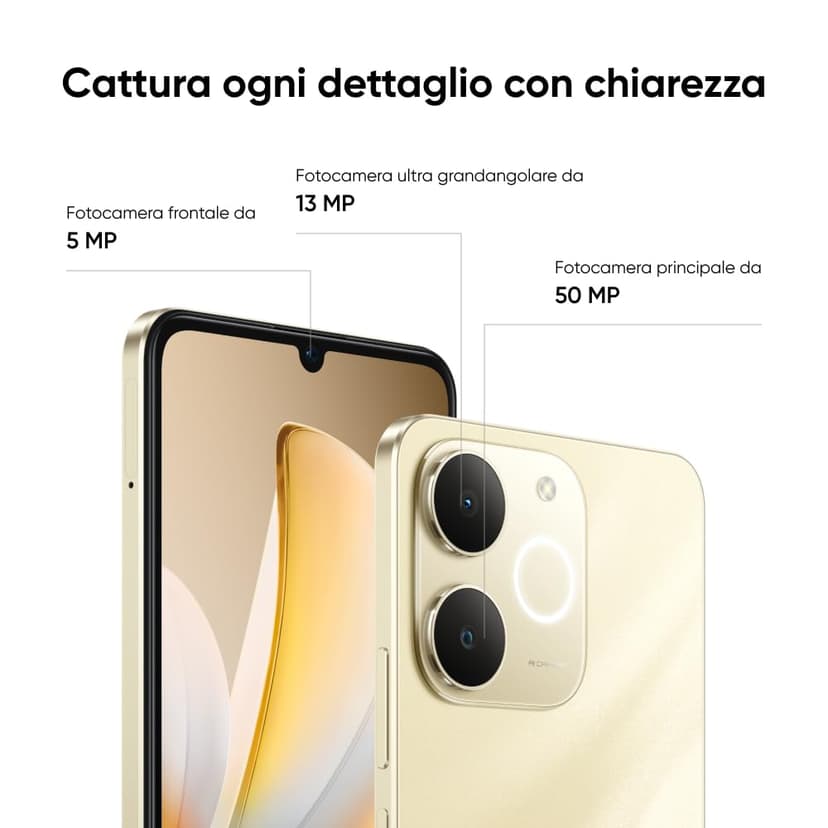 realme Note 70T Smartphone 4+128 GB, Batteria da 6.000 mAh, Ricarica rapida da 15 W con carica inversa da 6 W, 24 GB di RAM dinamica, Display con comfort visivo da 90 Hz, nero - 8