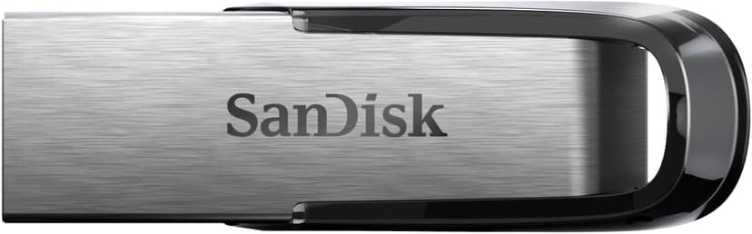 SanDisk 128GB Ultra Flair USB 3.0 Flash Drive USB stick, Memory stick with transfer speeds up to 150 MB/s, Password protection, Durable, Sleek Metal Casing Silver/Black - 1