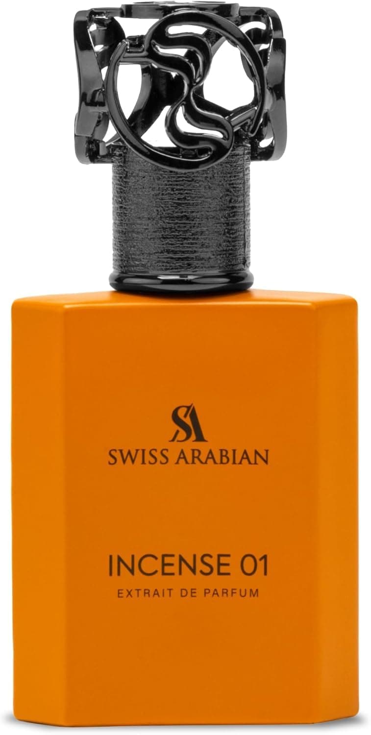Swiss Arabian Incense 01 Eau De Parfum, 50ml, Woody Oriental Fragrance with Incense, Juniper and Vanilla Notes - 1