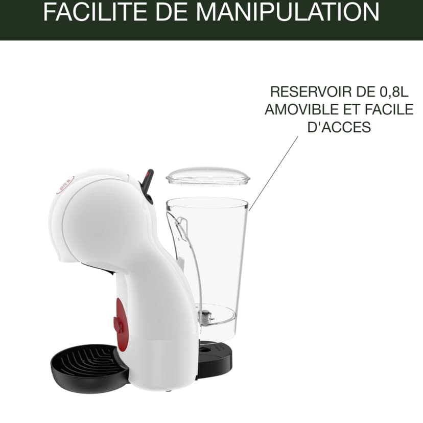 KRUPS Nescafé Dolce Gusto Capsule Coffee Machine, 15 Bars, Multi-Drinks, Compact Coffee Maker, Automatic Shut-off, Economy Mode, Piccolo XS KP1A3110 - 6