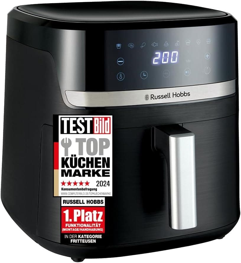 Russell Hobbs Air Fryer XXL 8,3L Rapid Air (Compact, Sile…