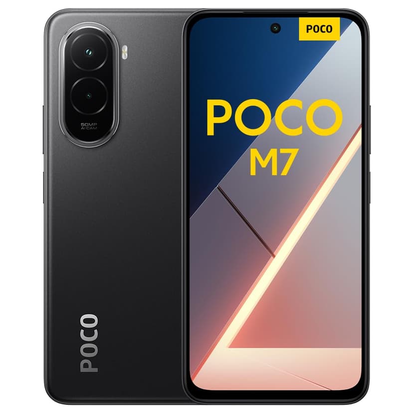 Xiaomi POCO M7, Smartphone 6+128GB, 6.9" FHD+ 144Hz Display, Snapdragon 685, 50MP AI Dual Camera, 7000mAh, Blue, Charger Not Included - 1