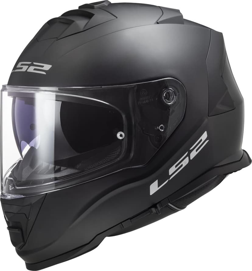 LS2 FF800 STORM II Dual Visor Full Face Motorcycle Helmet. SOLID MATT BLACK (L) 59-60cm - 1