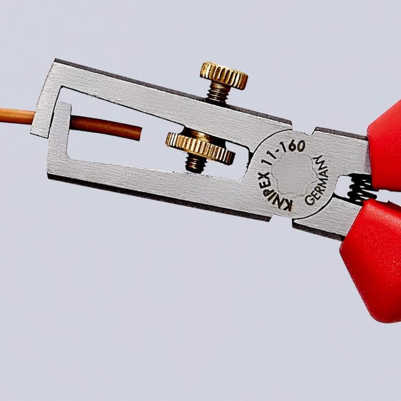 KNIPEX Insulation Stripper with Opening Spring, Universal with Multi-Component Handles 160 mm, 11 02 160 - 4