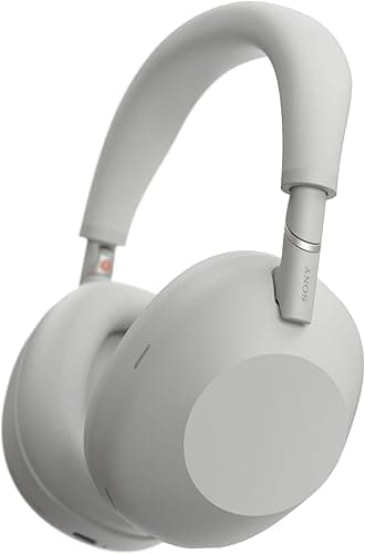 Sony WH-1000XM6 Casque sans-Fil Bluetooth à réduction de Bruit Noir, Son Hi-Res Unique, Confortable, Conception Pliable, Etui résistant, 30h Autonomie, iOS & Android - Argent Platine