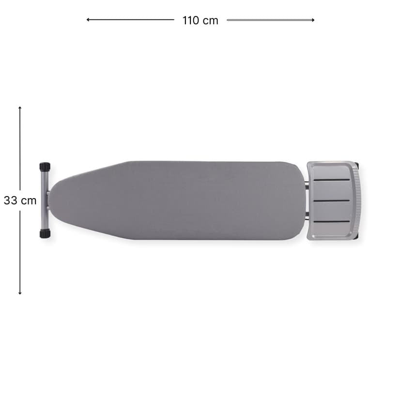 SensaHome Ironing Board – Folding Ironing Table with Steam Unit Holder – 110×33cm – Light Grey - 6