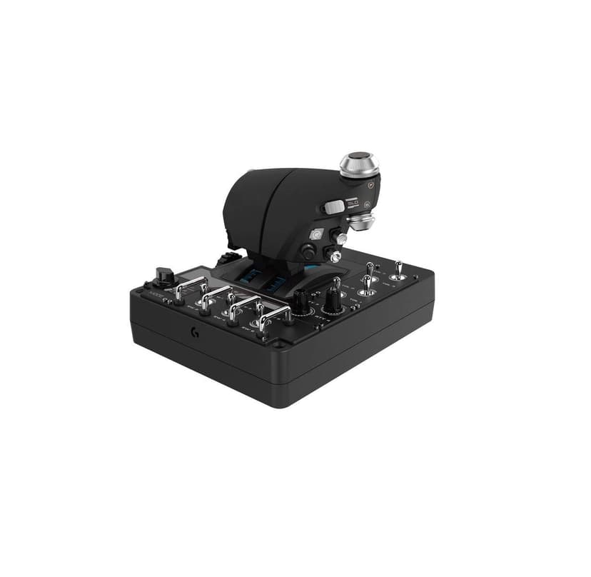 Logitech G X56 H.O.T.A.S Système 3M avec Commande des Gaz RVB et Joystick, 6 DOF, 4 Options de Ressort, +189 Commandes Programmables, RVB, 2x USB - Noir - 5