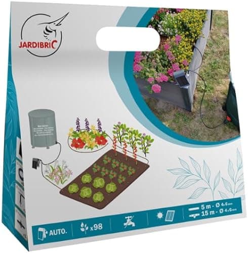 Jardibric - Kit Arrosage Goutte à Goutte Solaire 15 m - P…