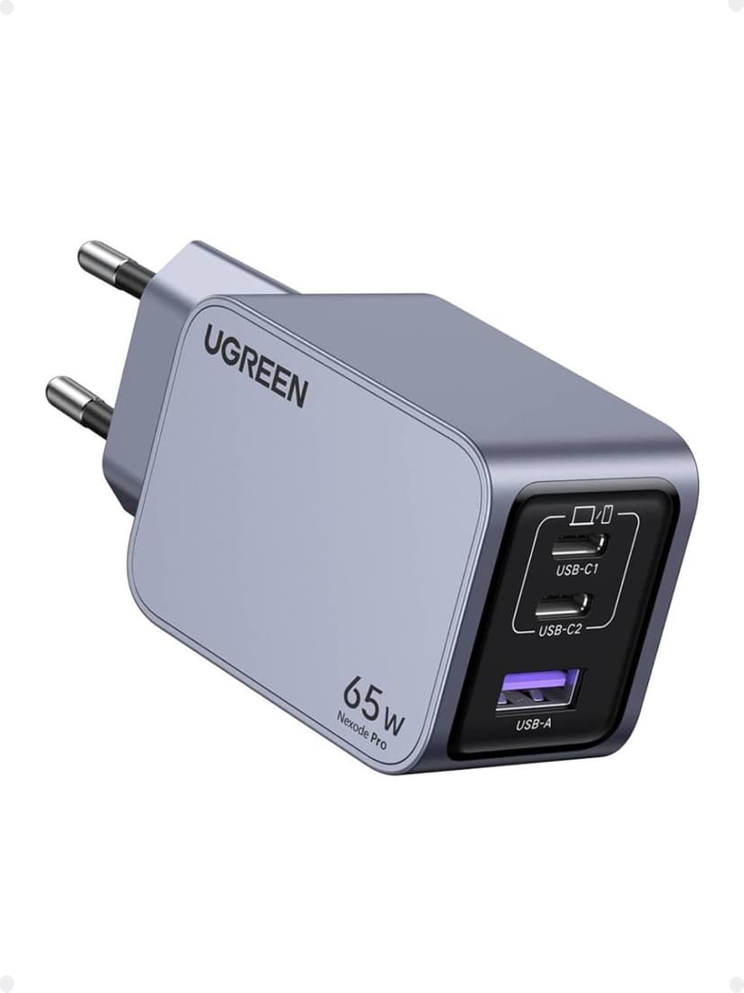 UGREEN Nexode Pro 65W Chargeur Rapide USB C 3 Ports GaNInfinity Compatible avec iPhone 17 Pro Max Air 16 15 14 13 12 Galaxy PPS 45W S26 S25 S24 S23 Pixel 10 9 8 7 iPad MacBook Neo Air M5 M4 M3 M2 M1 - 1