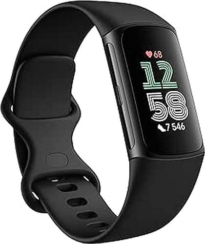 Fitbit Google Charge 6 Activity Tracker Includes a 6 Month Premium Membership, 7 Days Battery Life, Google Wallet and Maps