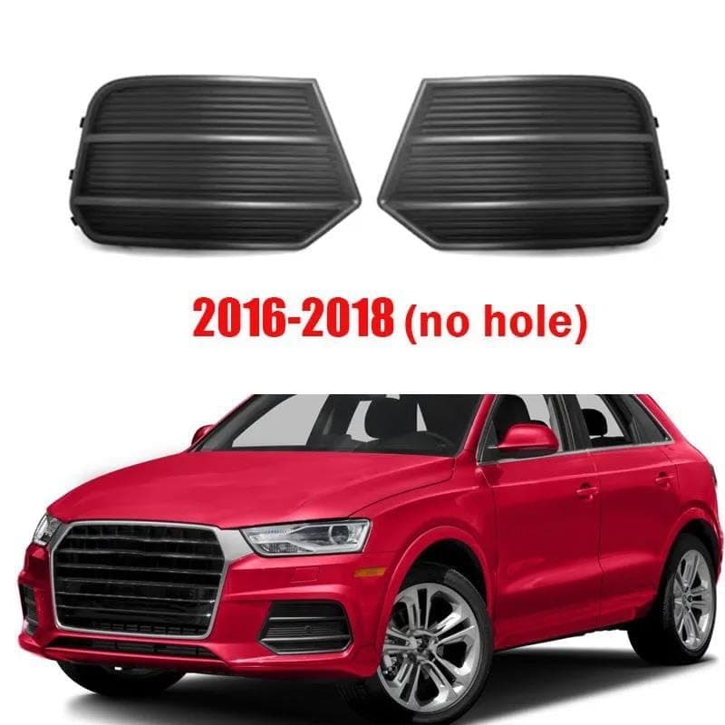 Fog Light Cover Car Front Left Right Bumper Fog Light Grille Cover Cap Car-styling For A-udi Q3 2013 2014 2015 2016 2017 2018 2019 2020 2021 Front Bumper Grille(2013-2015,Right) - 4
