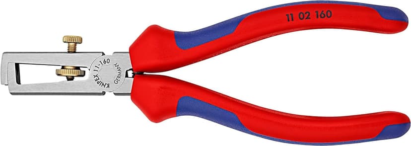 KNIPEX Insulation Stripper with Opening Spring, Universal with Multi-Component Handles 160 mm, 11 02 160 - 3