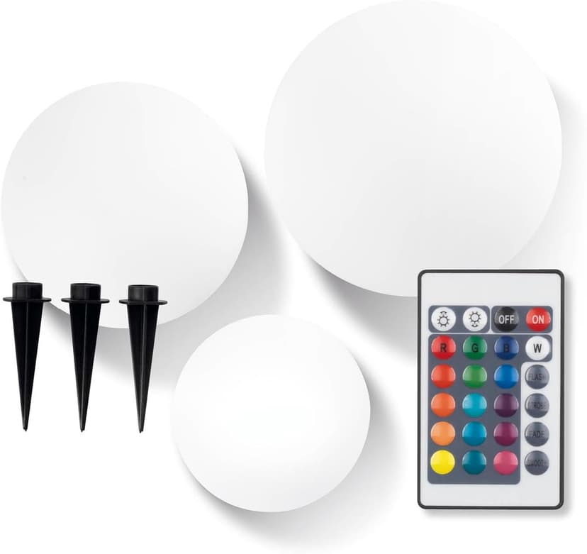 EASYmaxx Lampe solaire LED avec changement de couleur - Lampe de jardin décorative avec éclairage LED - Magnifiques effets de lumière avec capteur de lumière du jour pour l'intérieur et l'extérieur - - 1