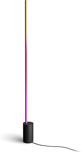 Philips Hue Gradient Signe Floor Lamp White 1800 lm, 16 Million Colours and Colour Gradients, Dimmable, Controllable via App, Compatible with Amazon Alexa (Echo, Echo Dot)