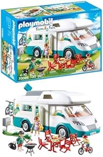 Playmobil 70088 Family Fun Family Camper, outdoor camping toy, fun imaginative role-play, playset suitable for children ages 4+ - 1