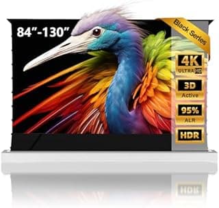 Motorized ALR Screen for Ultra Short Throw Projector, 95% Ambient Light Rejecting, 100 inch, Floor Rising, 4K/8K UHD, Active 3D, Anti Daylight, Electric Retractable Automatic