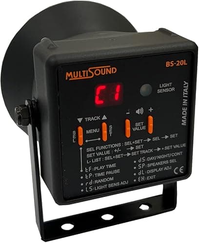 MultiSound BS-20L Répulsif Sonore Anti Pigeon et Oiseaux …