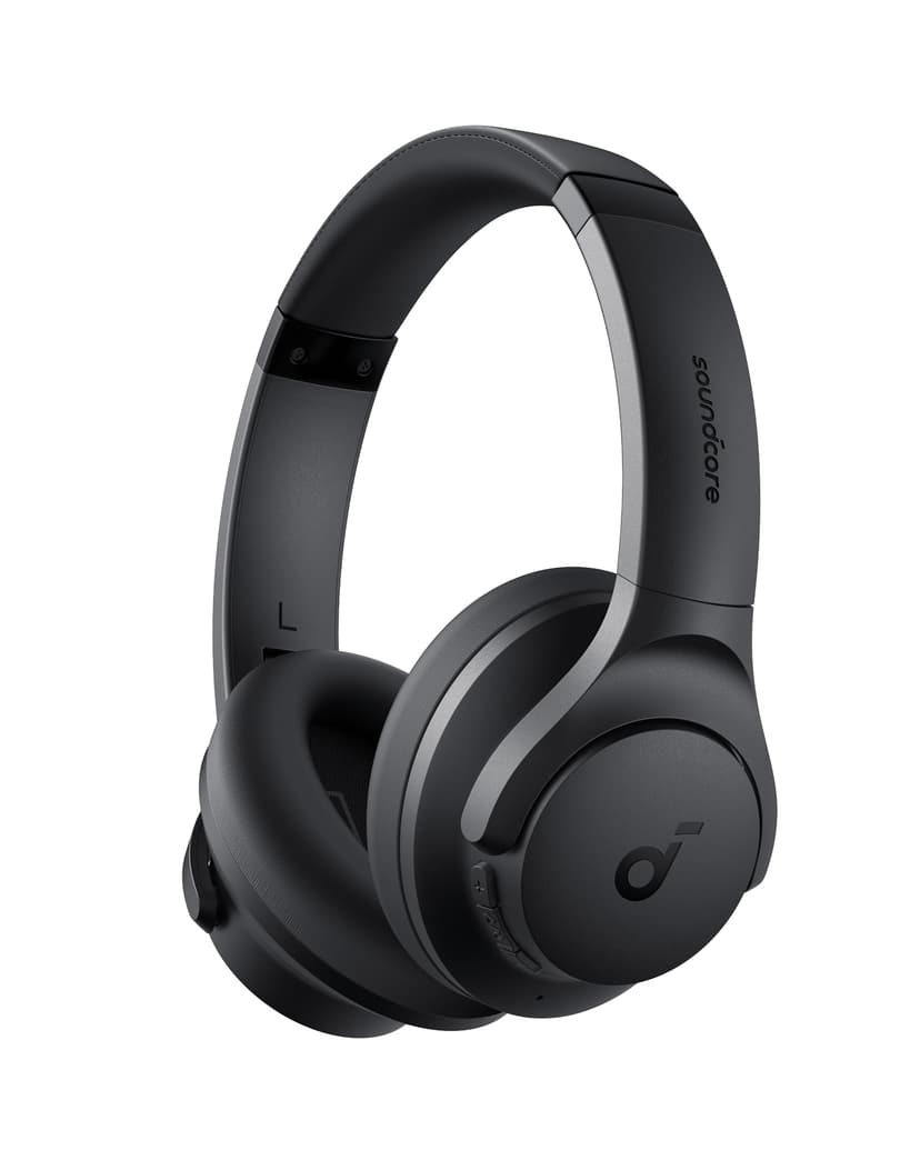 soundcore by Anker Q20i Hybrid Active Noise Cancelling Foldable Headphones, Wireless Over-Ear Bluetooth, 40H Long ANC Playtime, Hi-Res Audio, Big Bass, Customize via an App, Transparency Mode (Black) - 1