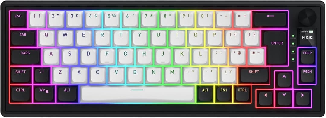 Skyfall 65 MAG ULTIMA 8K Magnetic Gaming Keyboard with Rapid Trigger, Magnetic Switches, Snap Tap, Hall Effect, 8000Hz, PC and Mac, Black, Wireless/Cable, EU Layout (QWERTZ, QWERTY, AZERTY etc.)