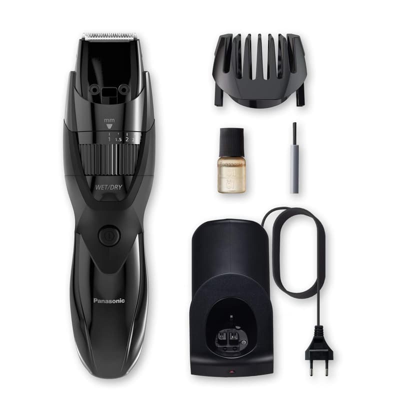 Panasonic ER-GB43 Beard Trimmer with 20 Length Settings (0.5-10 mm) with Charging Station Black - 2