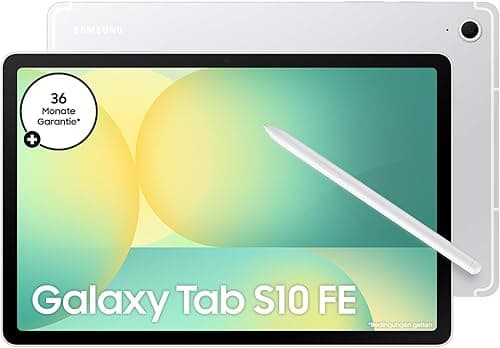 Samsung Galaxy S10 FE AI Tablette, Android Tablet, 128 Go de mémoire, 8 Go de RAM, écran 27,70 cm/10,9", avec S Pen, Wi-FI, Batterie Longue durée, Argent