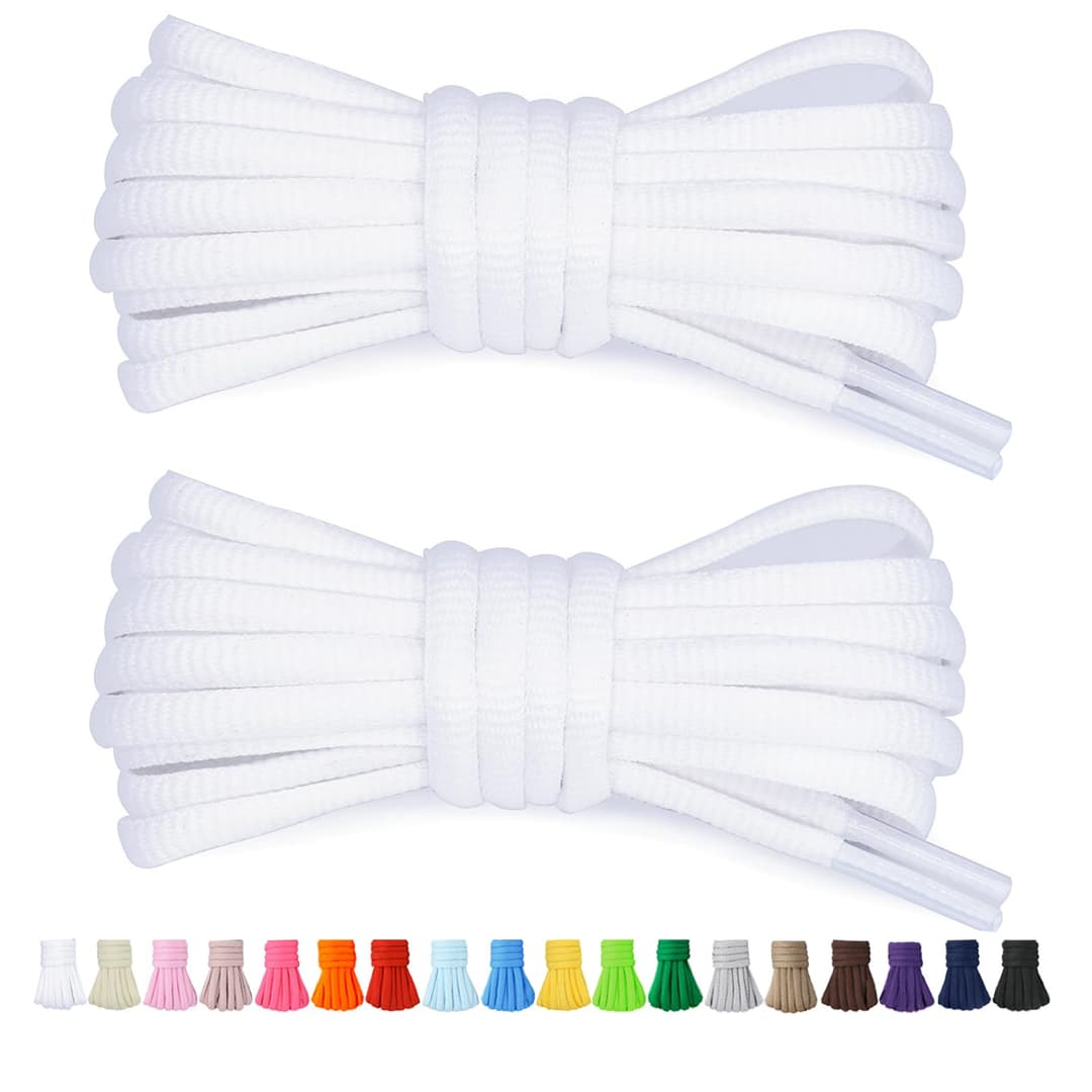 Stepace 2 Paires de Lacets Arrondis de 60cm Pour Baskets,…