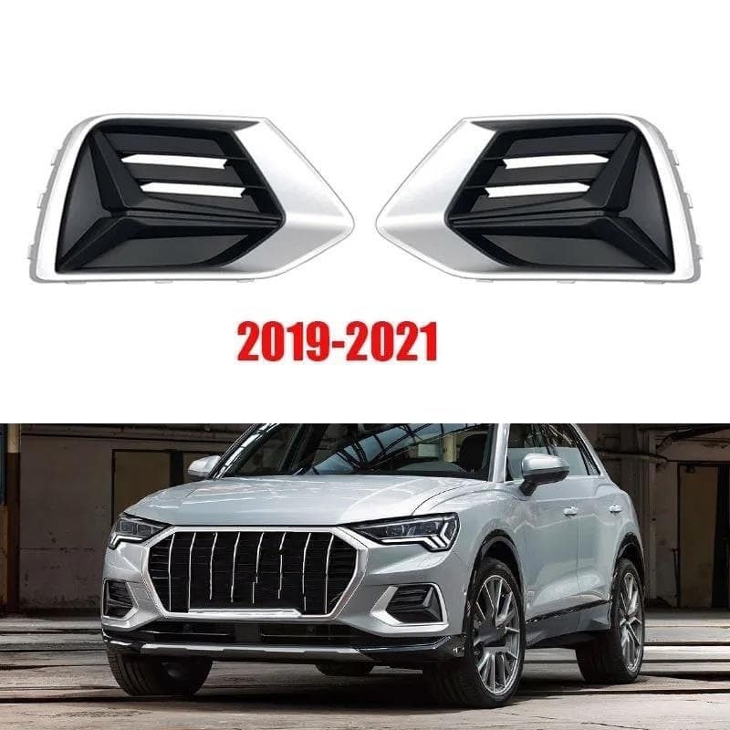 Fog Light Cover Car Front Left Right Bumper Fog Light Grille Cover Cap Car-styling For A-udi Q3 2013 2014 2015 2016 2017 2018 2019 2020 2021 Front Bumper Grille(2013-2015,Right) - 6