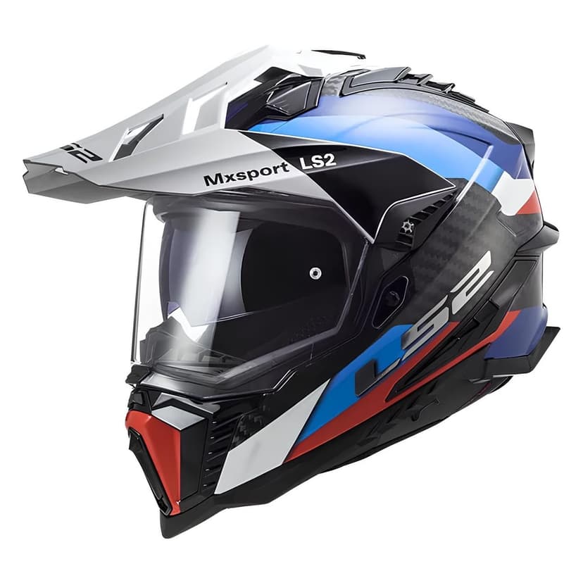 LS2, Casque Moto Cross Explorer Carbon Frontier Black Blu… - 1
