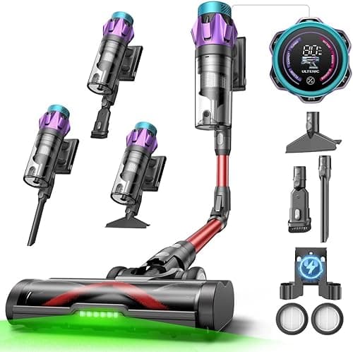 Ultenic U18 Pro Aspirateur Balai sans Fil, 55kPa Puissant…