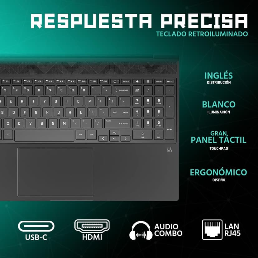 HP Victus NVIDIA GeForce RTX 4050 Gaming Laptop Intel Core i5 13420H 16GB RAM 512GB SSD 15.6" Windows 11 Home English Keyboard - 4