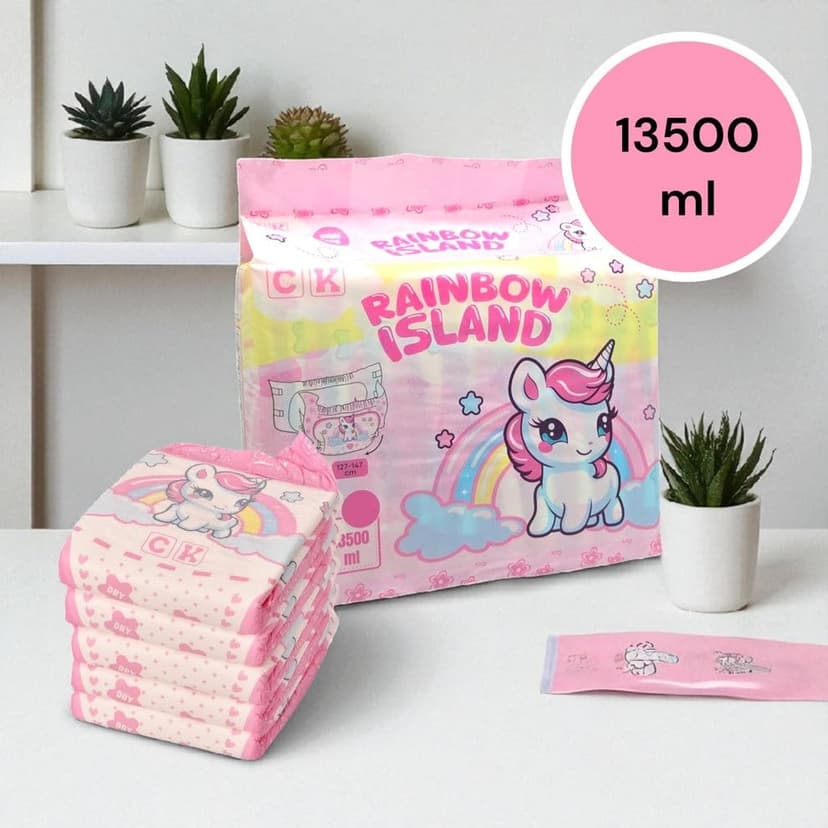 Rainbow Island Adult Foil Nappies 13500ml (XL) - 5