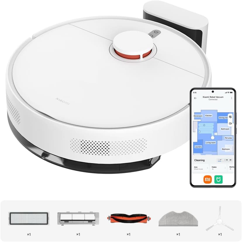 XIAOMI Robot Vacuum S40C : aspirateur et serpillière 2-en-1, Suction 5000 Pa, Navigation Intelligente LDS, Recharge Automatique, Fonctionne sur Tapis à Poils Courts et sols durs. - 1