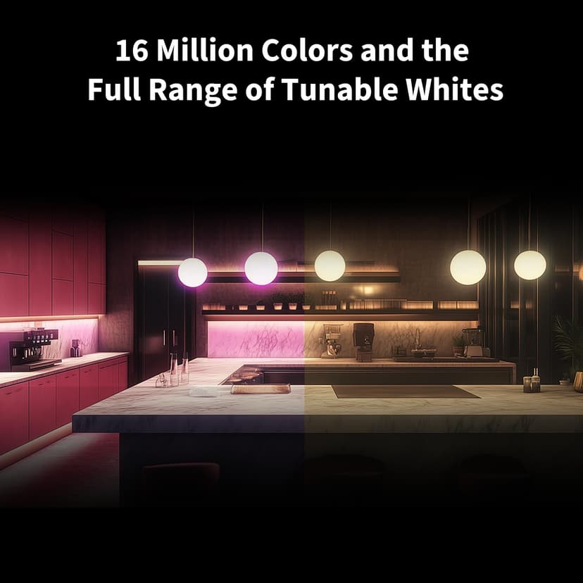 Aqara Ampoule LED T2 (E27, RGB CCT), Thread/Zigbee, Blanc Dimmable, 2000K-9000K, Changement de couleur RGB avec 16 millions de Couleurs, Equivalent 75W, Matter, Compatible avec HomeKit, Alexa, Google - 3