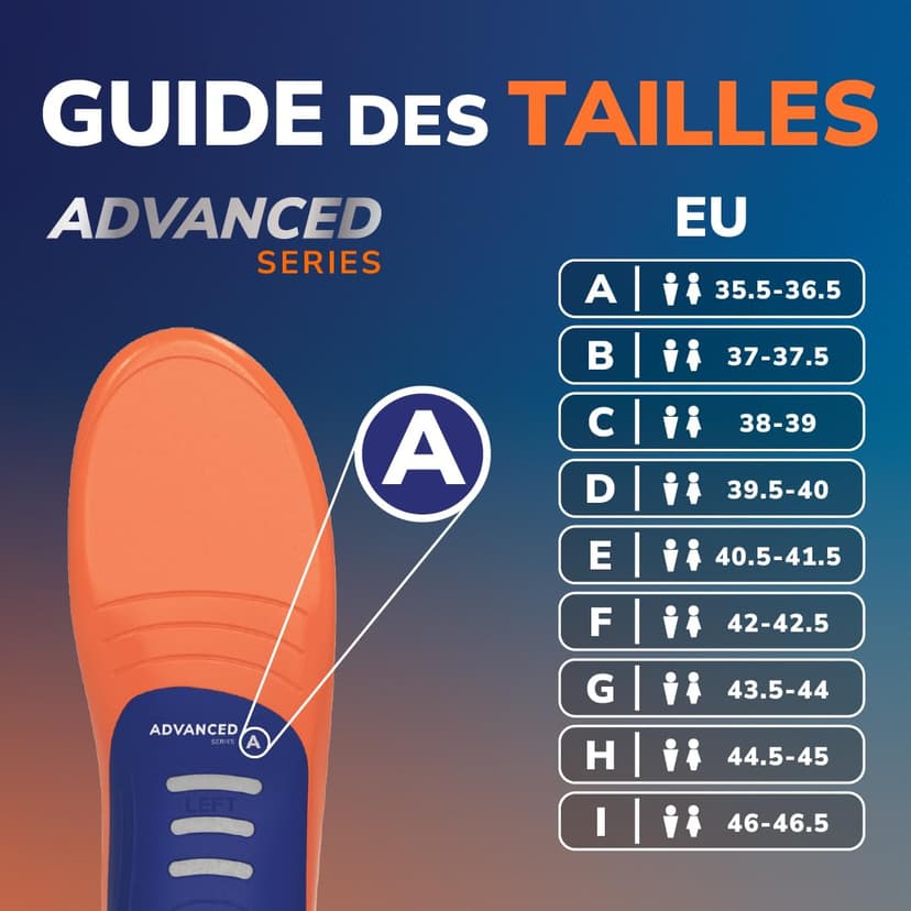 Dr. Scholl’s Semelles Orthopédiques Advanced Hommes Femmes, Pour Chaussures de Travail et Bottes, Soulagent la Fasciite Plantaire, Soutiennent voûte et pieds plats, jusqu’à 150kg, 38-39 - 9