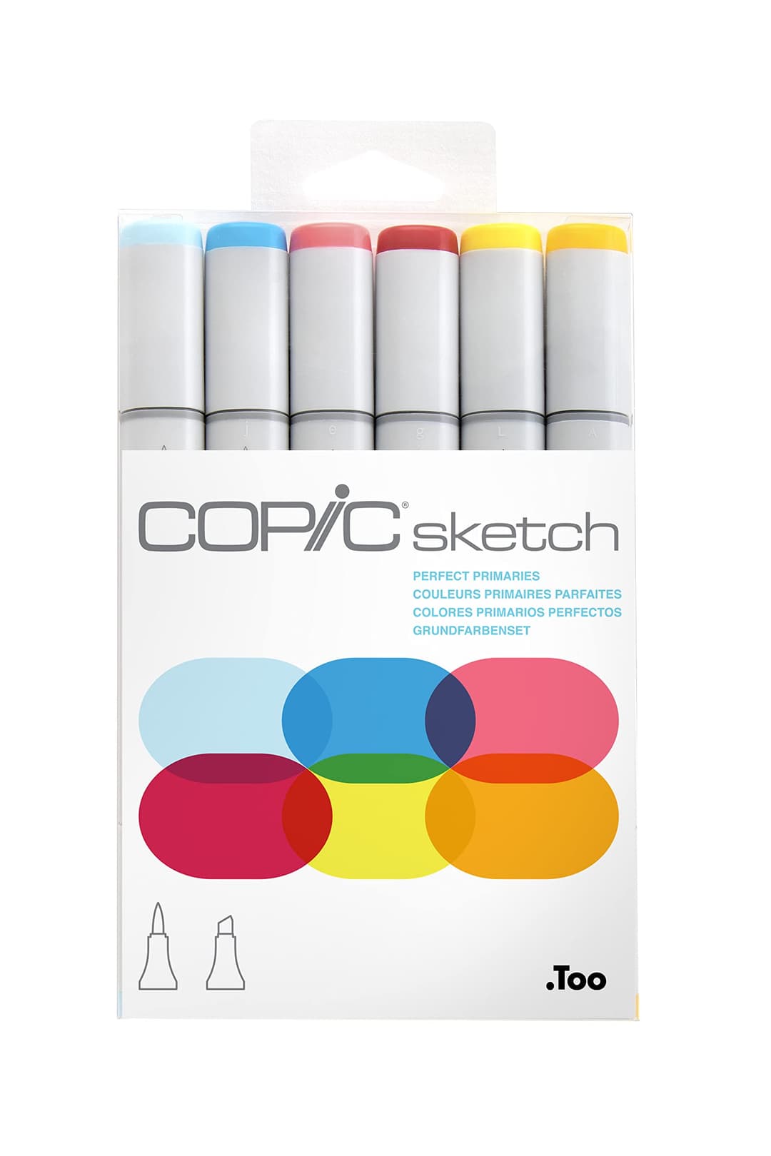 COPIC Sketch Set de 6 marqueurs à encre à alcool permanen…