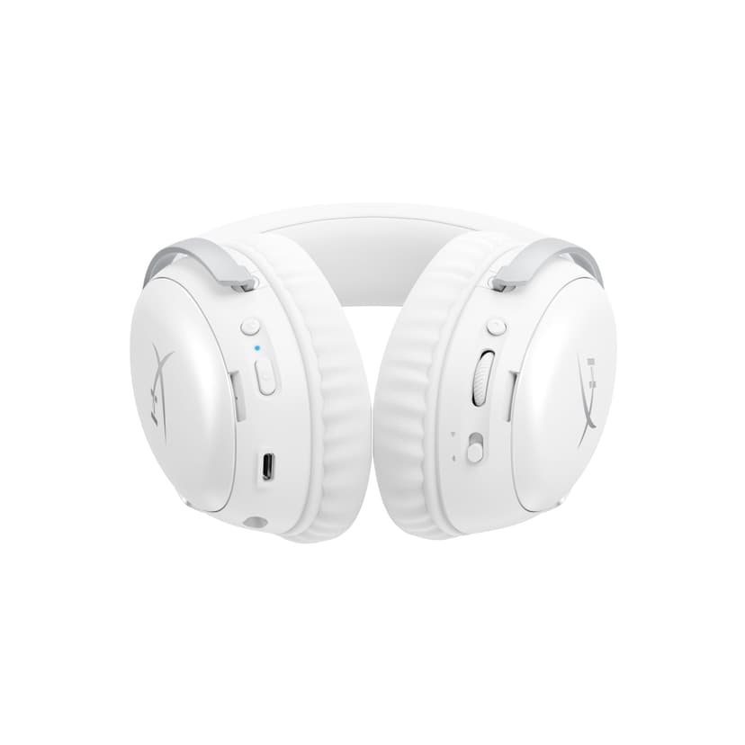HyperX Cloud III S, Casque Gaming sans Fil, Bluetooth/2,4 GHz, PC/PS5/Xbox, jusqu'à 200h de Batterie, transducteurs 53 mm, DTS, Micro 10 mm, Blanc - 8