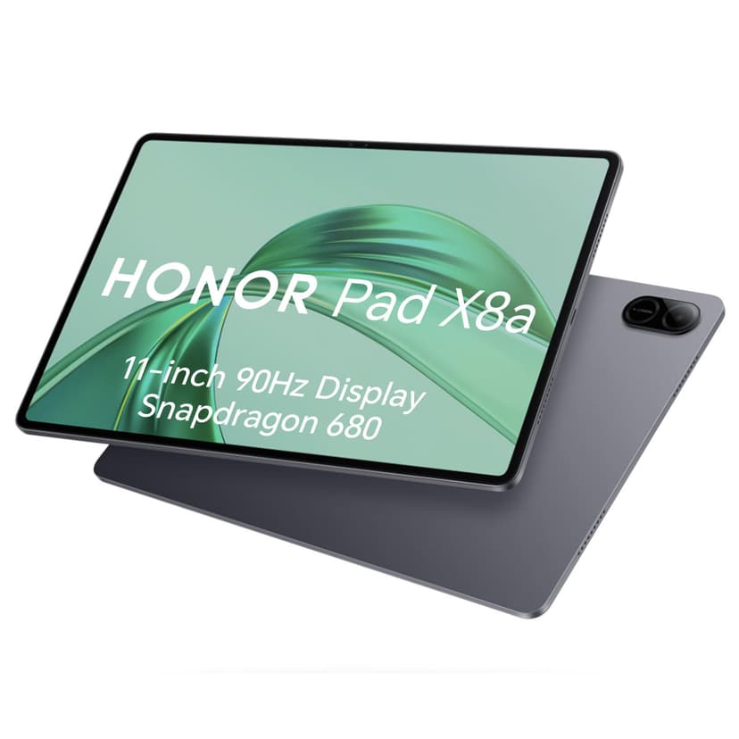 HONOR Pad X8A 4Go 64Go, Extensible à 1 TB, WiFi Tablette, Écran 11 Pouces 90Hz, Snapdragon 680, 4 Haut-parleurs, Batterie de 8300mAh, Corps en métal, Android 14, Google Service, Gris - 1