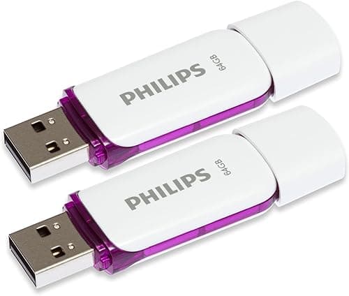 Unità flash USB Philips Snow Edition 64 GB, USB 2.0, confezione da 2