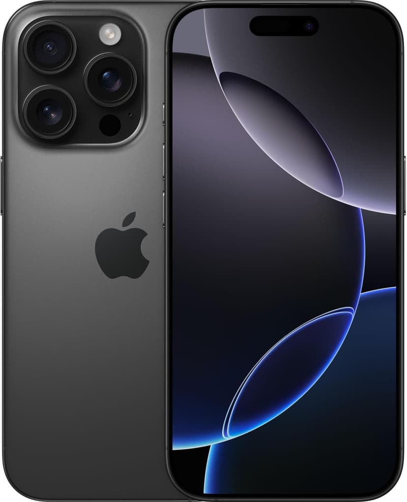 Apple iPhone 16 Pro, 256GB, Titan Schwarz (Generalüberholt) - 1