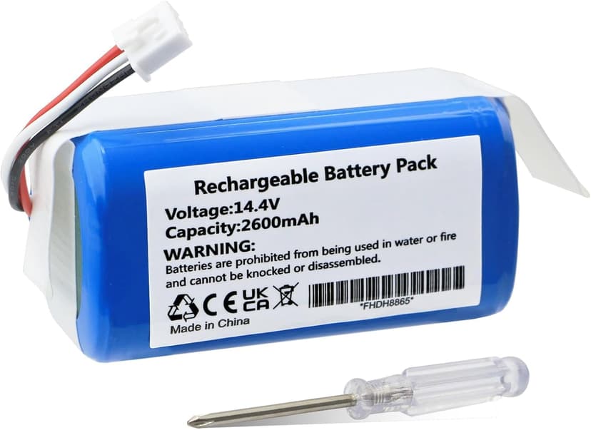 K KYUER 2600mAh MD-C30B LTR300VX Rechargeable Battery for Liectroux C30B, C30B 2D,Midea M4,Blaupunkt XBoost BPK-VCBB1XB,Proscenic Neo 820P 830P D071-INR-CH-4S1P Robot Vacuum Cleaner Battery - 1