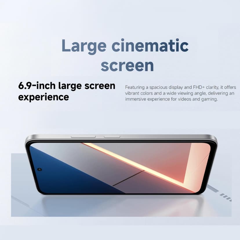 XIAOMI POCO M7 Black-Smartphone 6GB+128GB, 7000mAh(typ) Battery, IP64, Snapdragon® 685, 50MP AI Dual Camera, 33W Turbo charging, 6.9" 144Hz FHD+display, NFC (UK Version + 2 Years Warranty) - 6