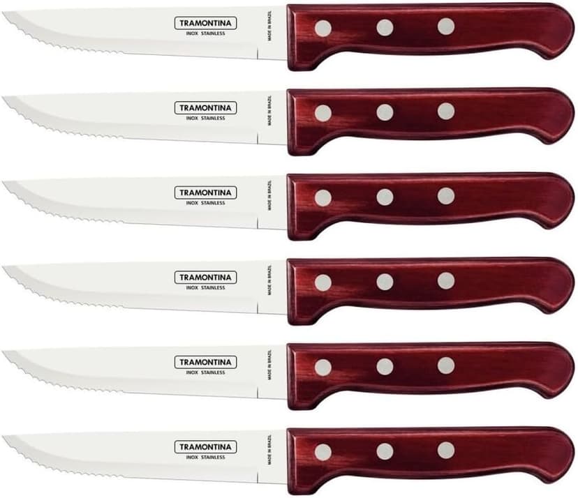 Tramontina 29899/158 29899/158 Gaucho Steak Knives, Red, 5-Inch - 1