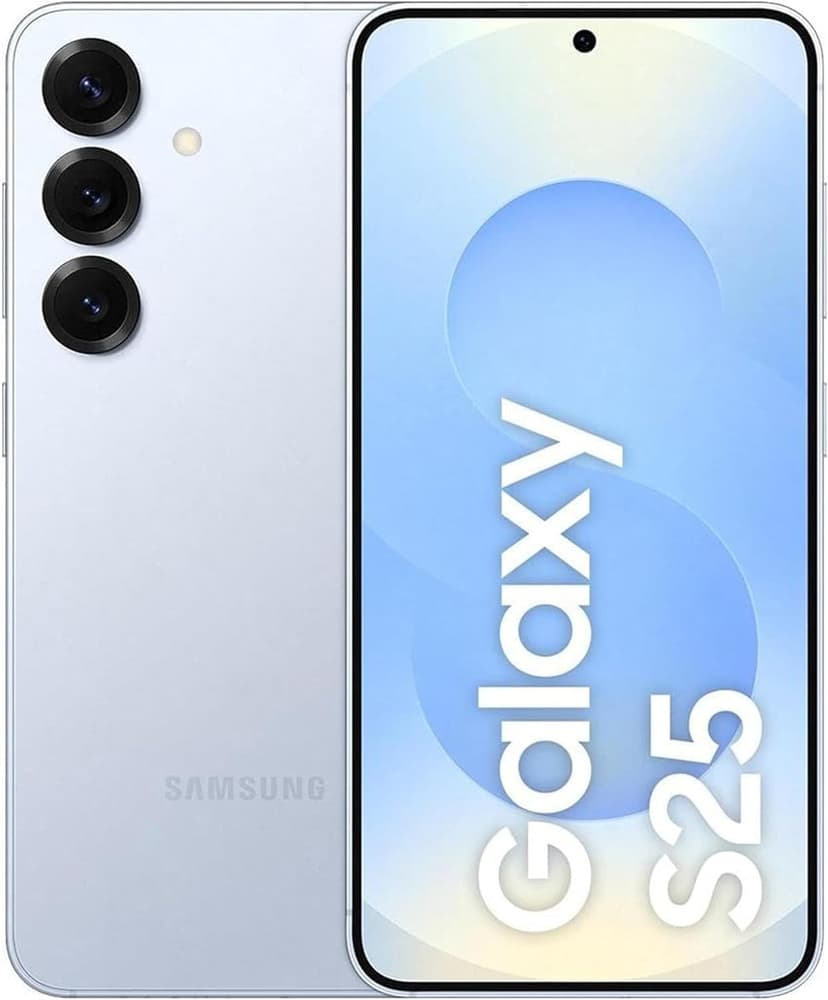 Samsung Galaxy S25 Qualcomm Snapdragon 8 Elite 12GB 256GB Storage 6.2" Dynamic AMOLED Android 15 Smartphone - Icy Blue - 1
