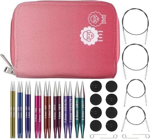 KnitPro Zing Deluxe Interchangeable Needle Set 4" (10cm) …