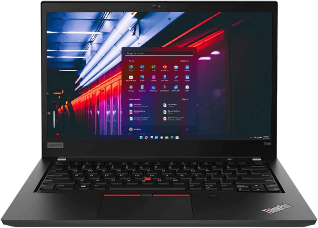 Lenovo ThinkPad T490 | i5-8265U | 14" | 16 GB | 256 GB | HD | Webcam | Win 11 Pro (Renewed)
