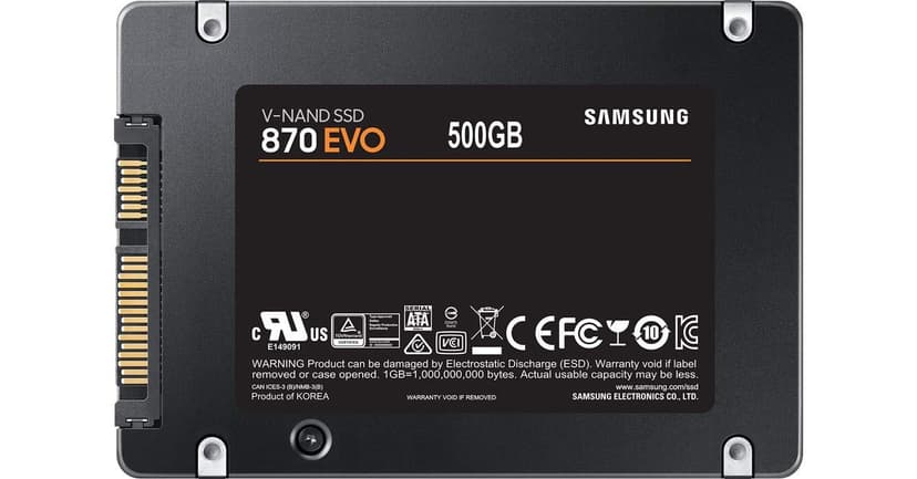 Samsung SSD 870 EVO, 500 GB, Form Factor 2.5 Inch, Intelligent Turbo Write, Magician 6 Software - 3