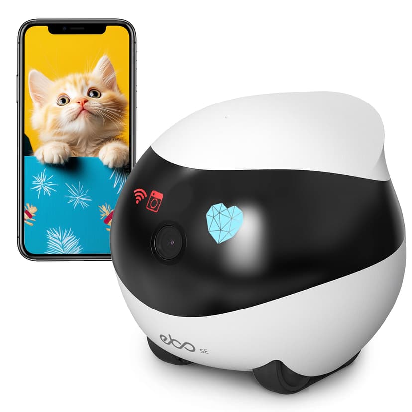 Enabot EBO SE Pet Robotic Camera with Wheels, 1080P Indoo… - 1