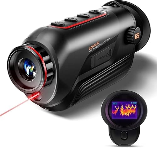 Monocular Portátil GOYOJO para Imágenes Térmicas, Lente de Detección de Calor de 256x192 (25 Hz) @ 12 μm, Conexión Inalámbrica Incorporada, 6 Paletas de Colores(10 mm)